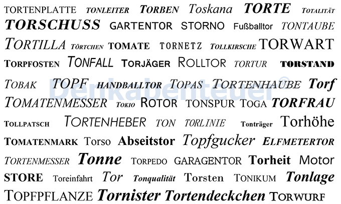 Tore gesucht Konzentration: Tor gesucht